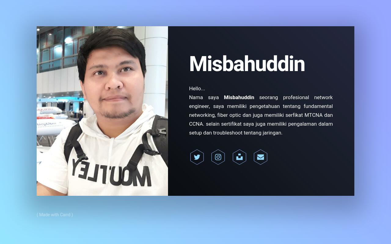 Carrd profile picture for @misbah